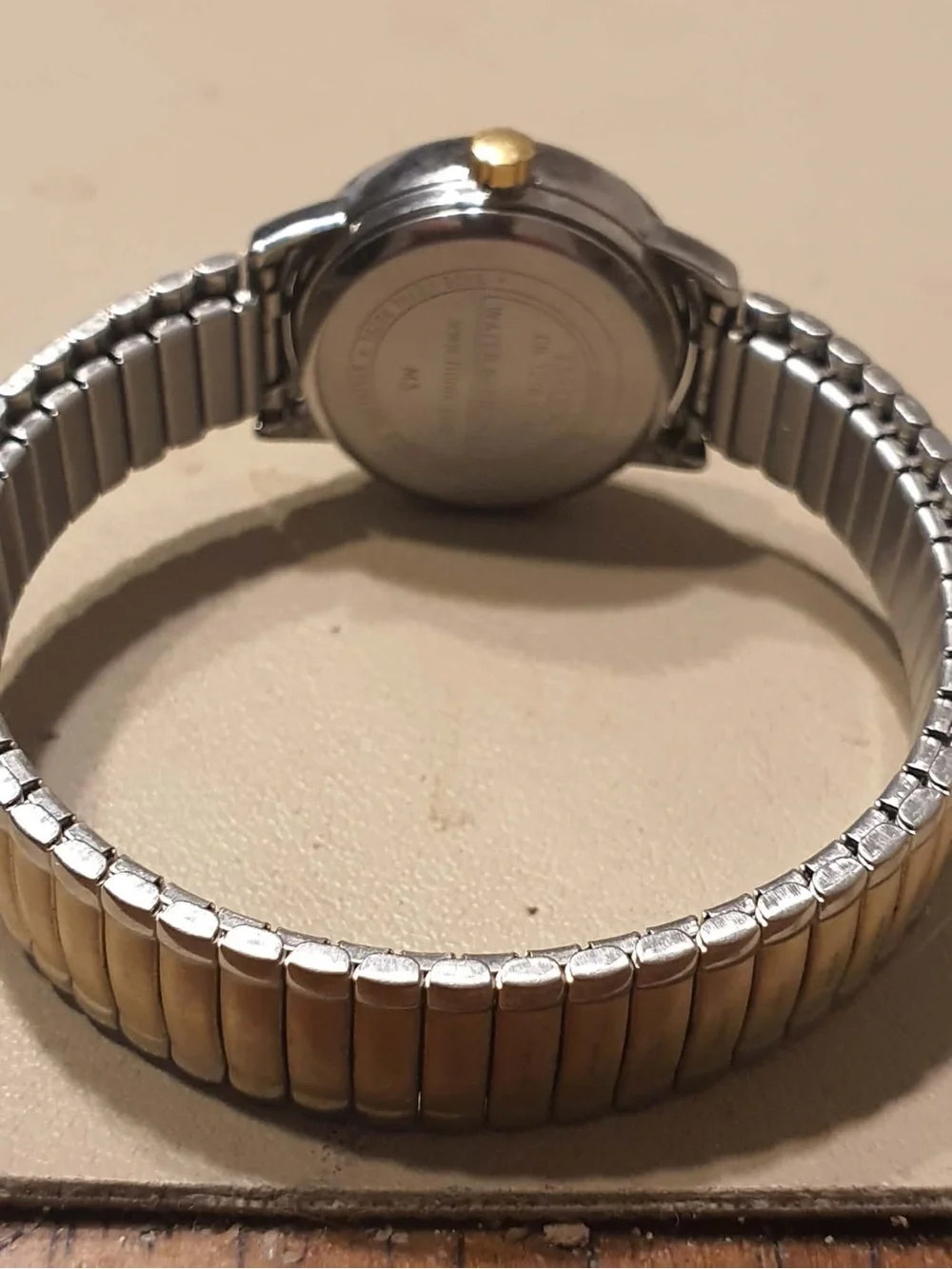 🦋10/$20🦋 Timex Indiglo Silver/Goldtone/White Stainless Steel Women's Watch